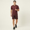 Erkek Spor Takım | Performans Tişört & Şort-Maroon Glow Erkek Spor Takım | Performans Tişört & Şort-Maroon Glow